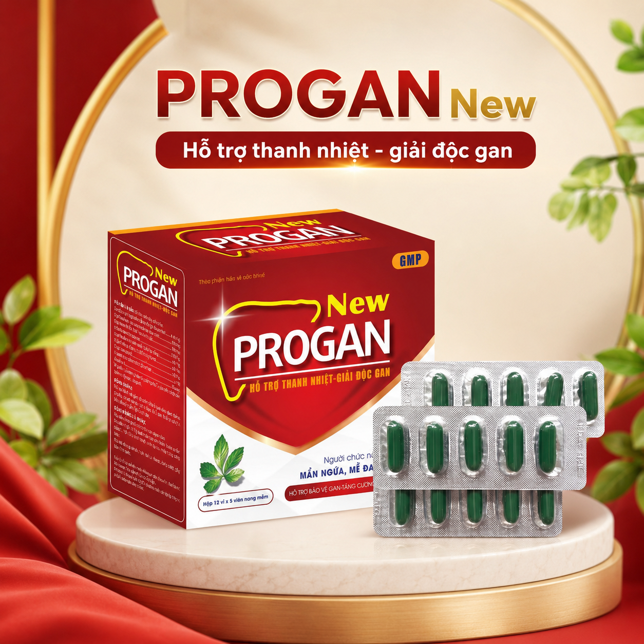 Thuốc Bổ Gan Tổng Hợp Progan New, Hộp 60 Viên