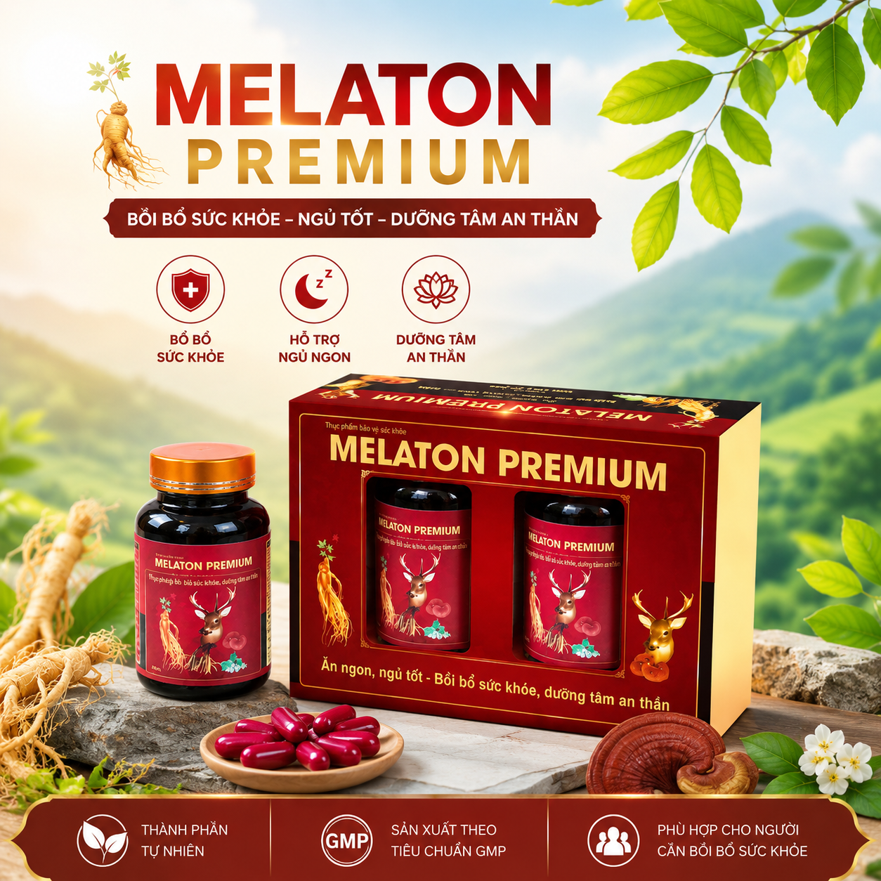 Thuốc Bổ Ăn Ngon Ngủ Tốt Melaton Premium
