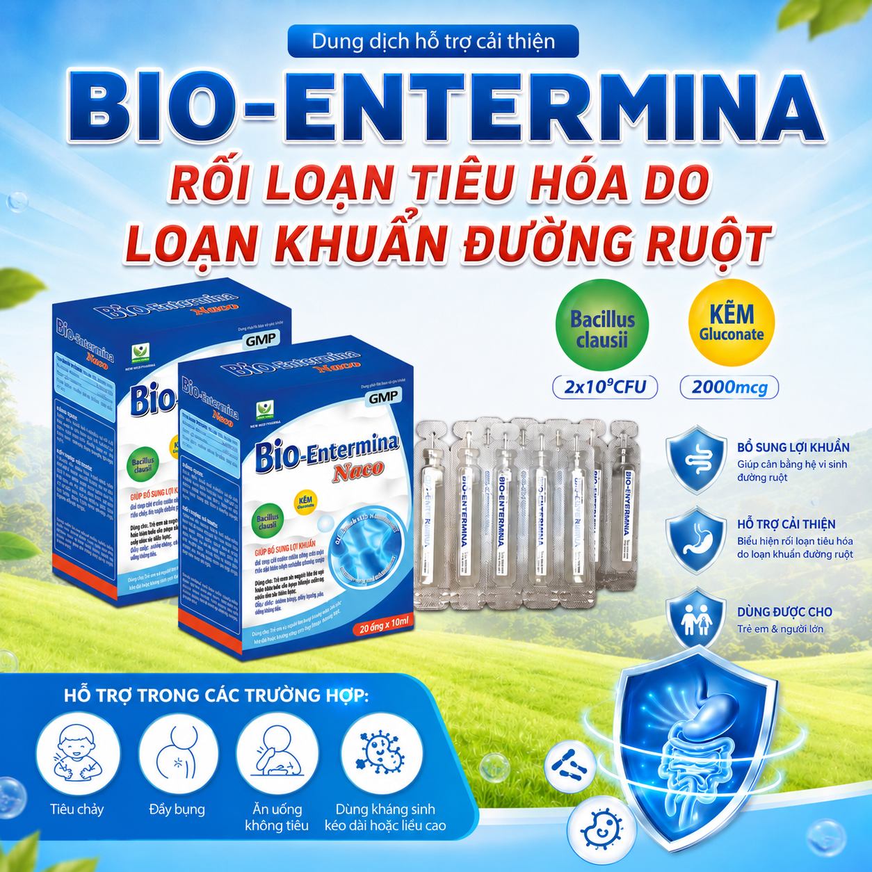 Men Uống Bổ Sung Lợi Khuẩn Đường Ruột Bio- Entermina