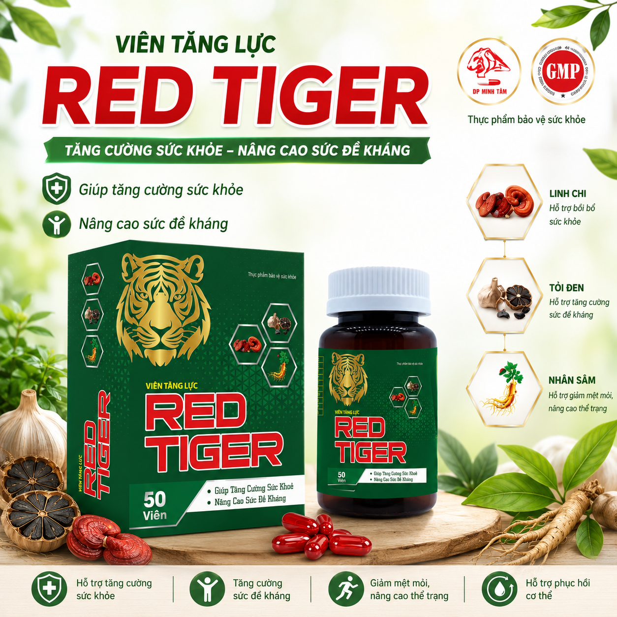 Viên Tăng Lực RED TIGER