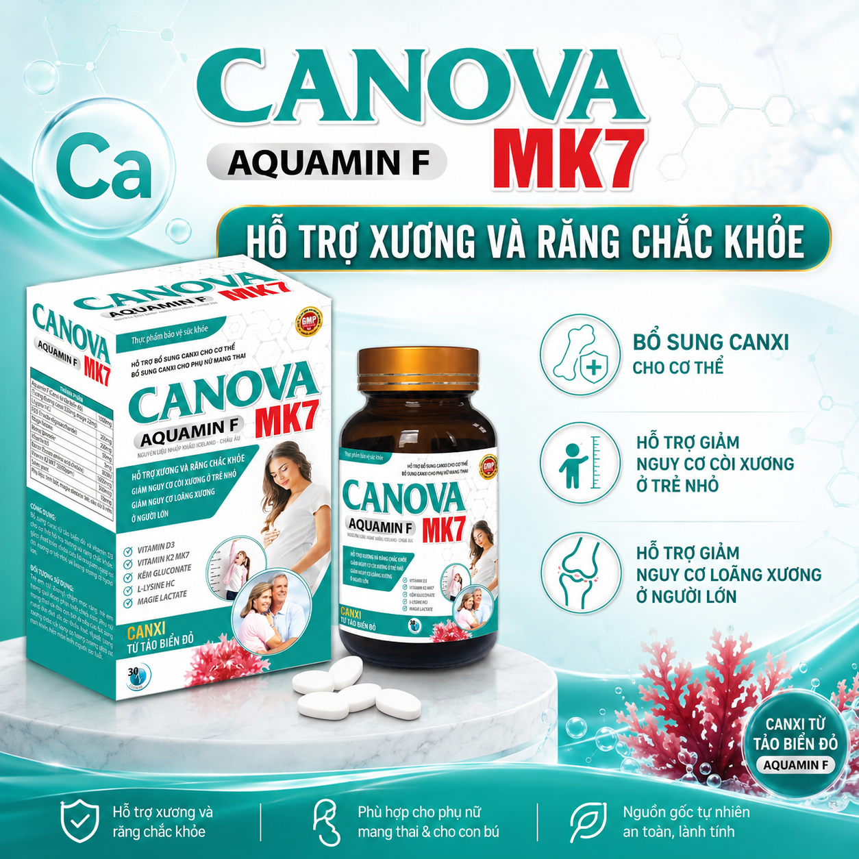 Canxi Canova Mk7, Hộp 30 Viên