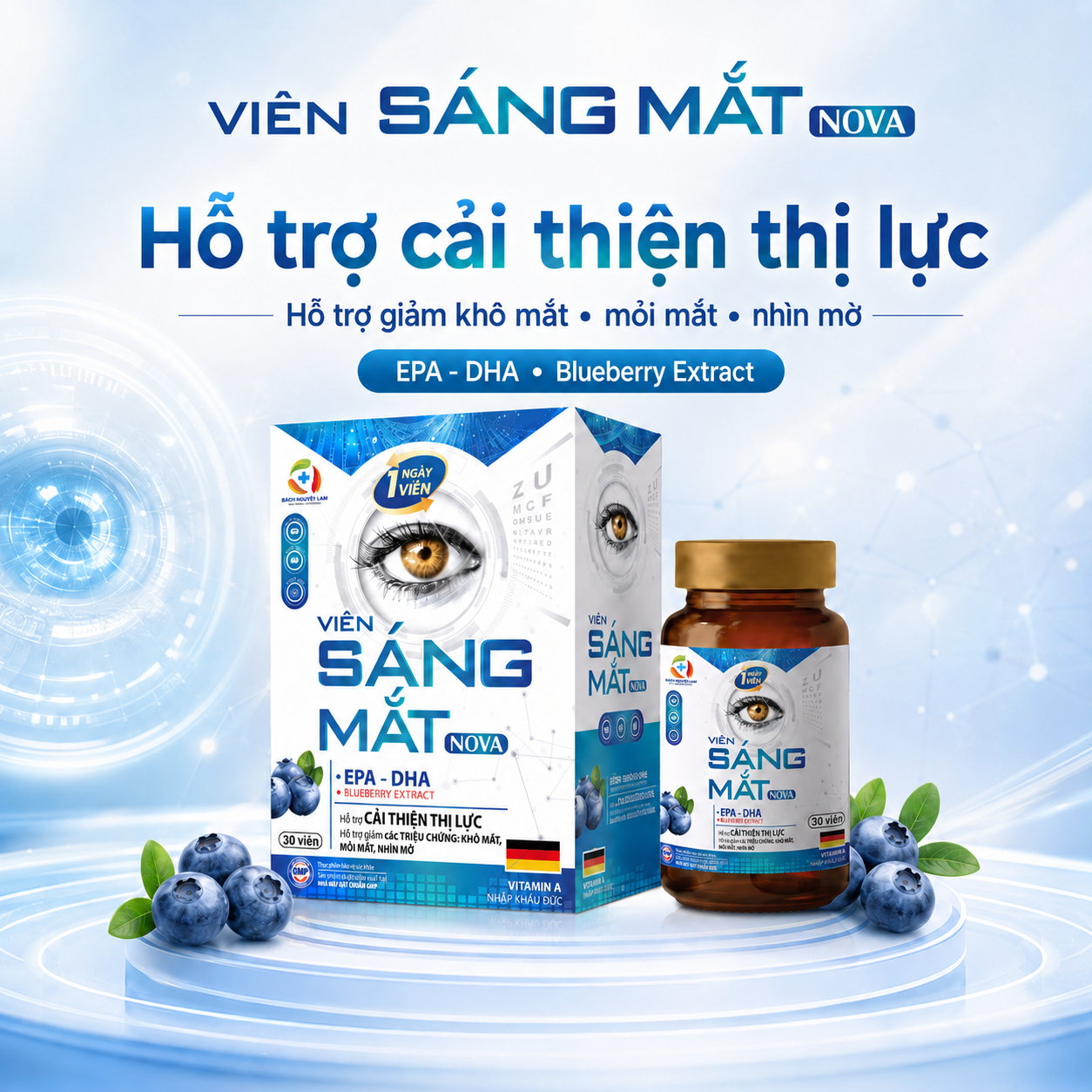Viên Sáng Mắt Nova, Hộp 30 viên